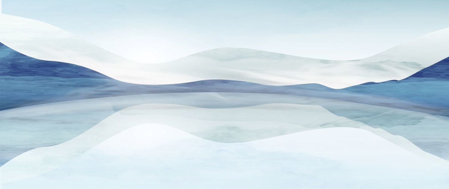 Calming water and mountain landscape symbolizing existential exploration, Enneagram insights, and depth therapy for adults in Ontario
